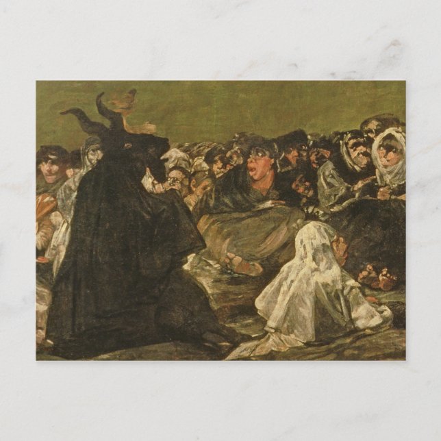 Francisco Jose de Goya y Lucientes | Hexen Postkarte (Vorderseite)