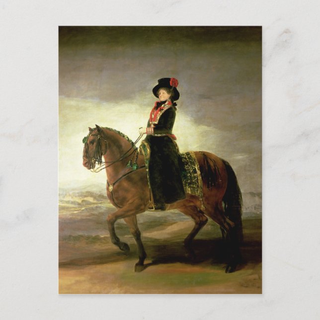 Francisco Jose de Goya y Lucientes | Reittiere Postkarte (Vorderseite)