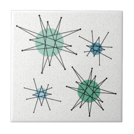 Franciskanische Sternexplosion Mitte des Jahrhunde Fliese