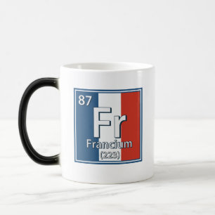 Francium - Frankreich Flaggenstaat Französisch-Wis Verwandlungstasse