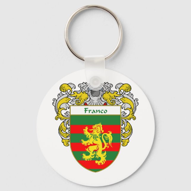Franco Coat of Arms (Mantled) Schlüsselanhänger (Vorderseite)