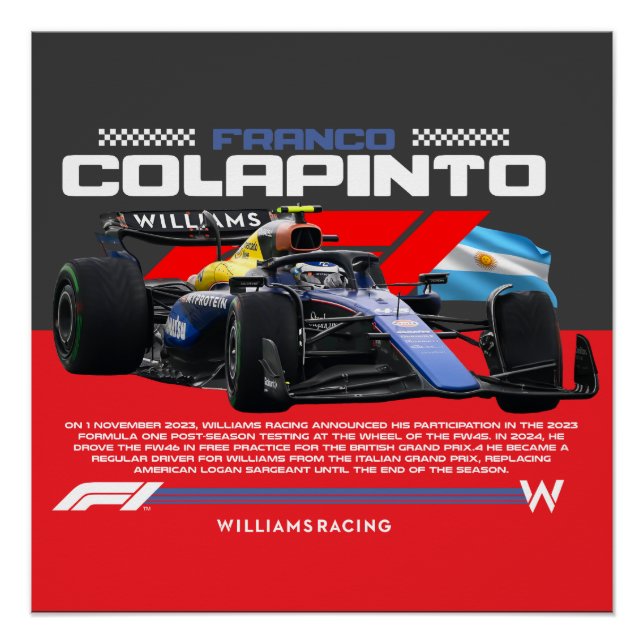 Franco colapinto poster (Vorderseite)