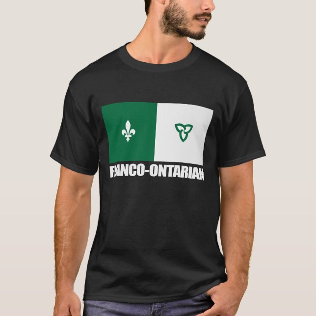 Franco-Ontarian Flag T-Shirt (Vorderseite)