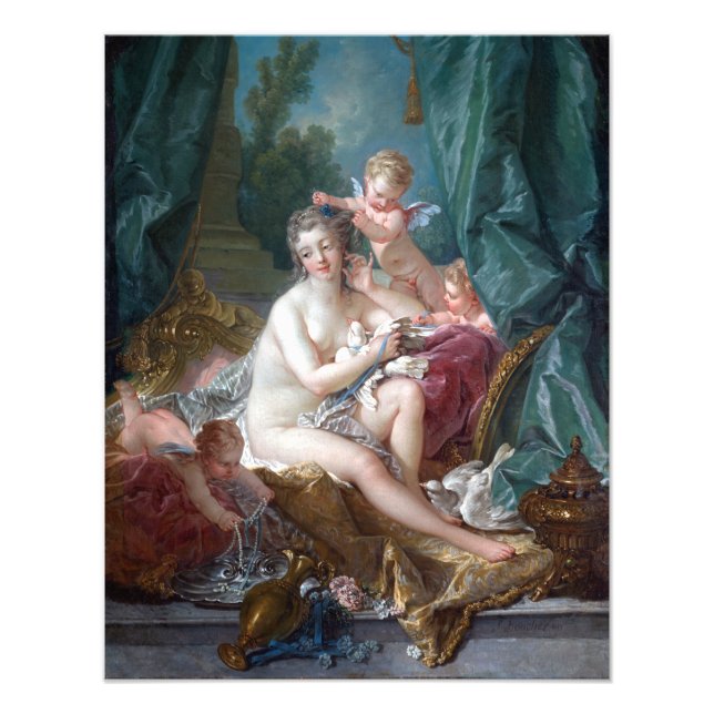 François Boucher Die Toilette der Venus Fotodruck (Vorne)
