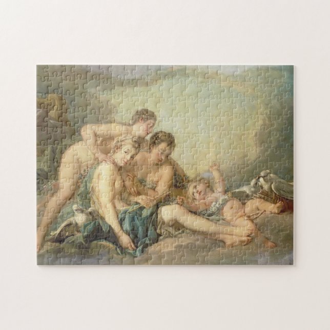 François Boucher Die Toilette der venus malerische (Horizontal)