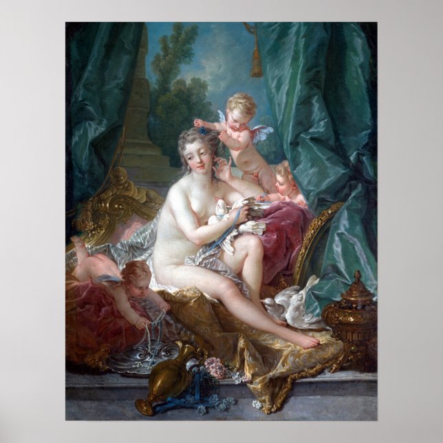 François Boucher Die Toilette der Venus Poster (Vorne)