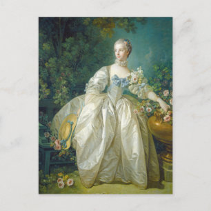 François Boucher - Madame Bergeret Postcard Postkarte