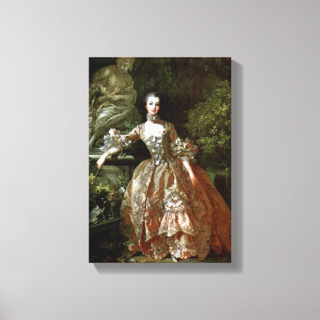 Francois Boucher - Madame de Pompadour Leinwanddruck (Vorderseite)