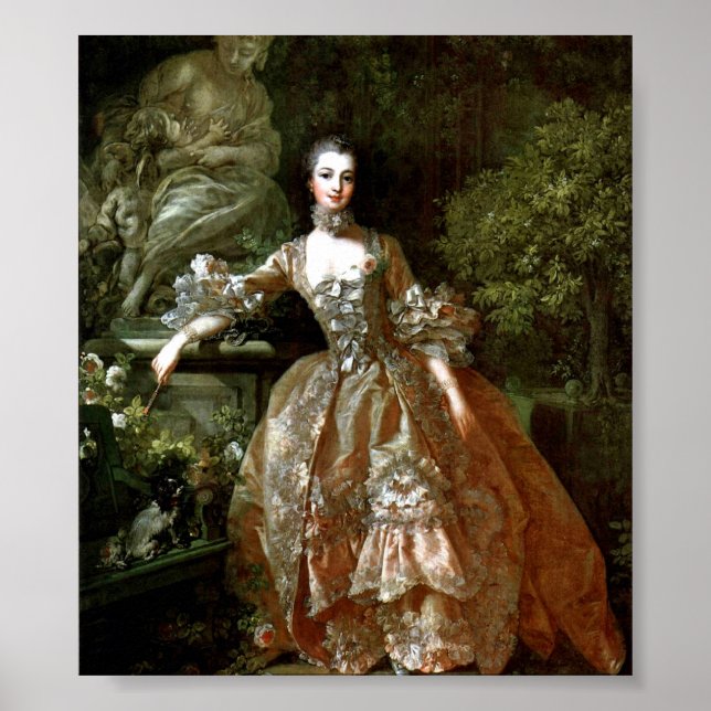 Francois Boucher - Madame de Pompadour Poster (Vorne)