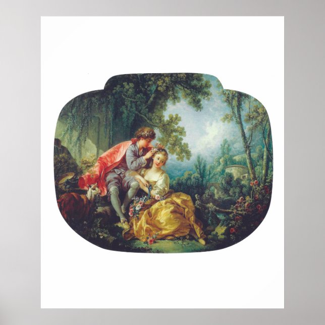 François Boucher The Four Seasons: Spring Frühling Poster (Vorne)