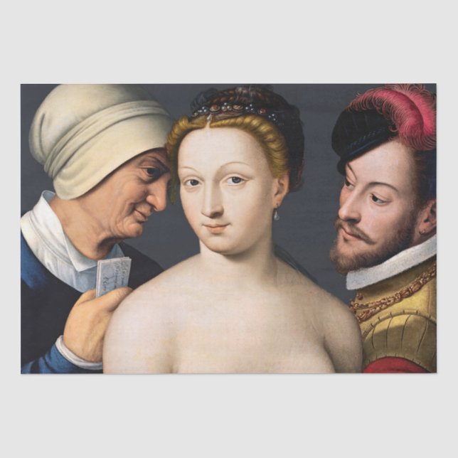 Francois Clouet - Der Liebe-Brief Seidenpapier (Vorderseite)
