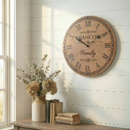 FRANCOIS Family Wall Clock Große Wanduhr