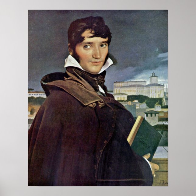 Francois-Marius Granet von Jean Auguste Ingres Poster (Vorne)