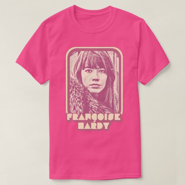 Francoise Hardy Retro Francophile Design 1 T-Shirt (Design vorne)
