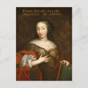 Francoise-Madeleine d'Orleans Duchess of Savoy Postkarte