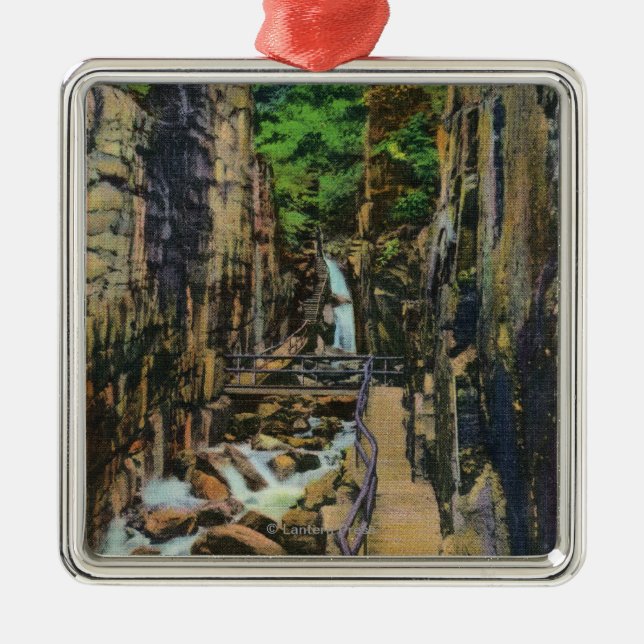 Franconia Kerben-Staats-Park Silbernes Ornament (Vorne)