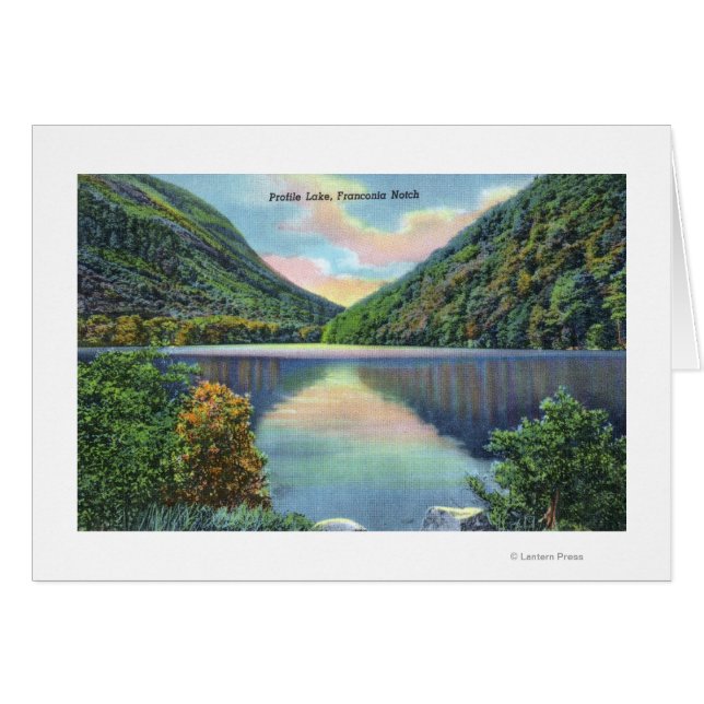 Franconia Notch Ansicht des Profilsees (Vorderseite (Horizontal))