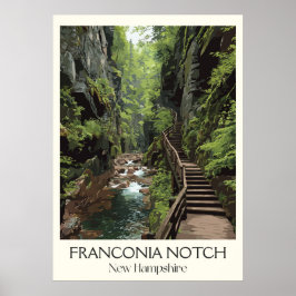 Franconia Notch New Hampshire Schlucht Poster