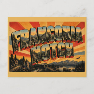 Franconia Notch New Hampshire Schlucht See Wasserf Postkarte