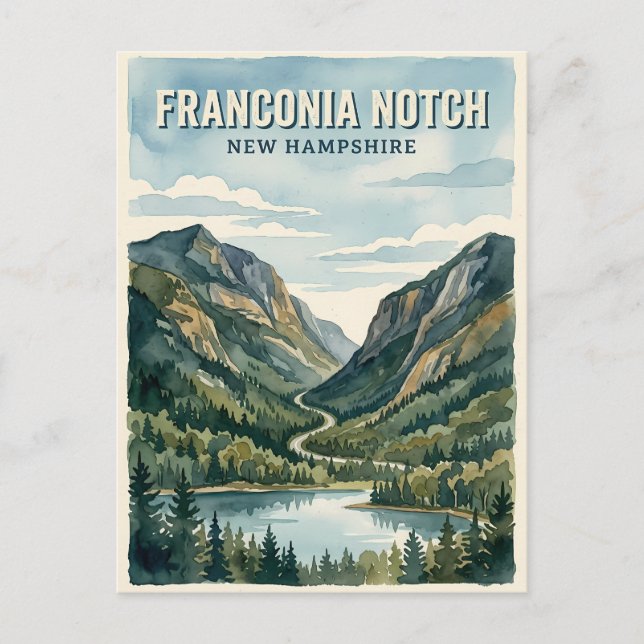 Franconia Notch Postkarte (Vorderseite)