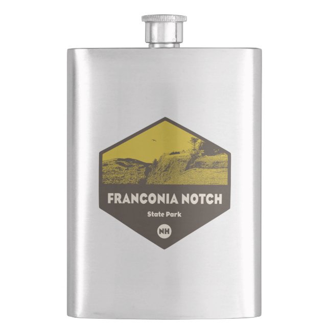 Franconia Notch Staat Park New Hampshire Flachmann (Vorderseite)