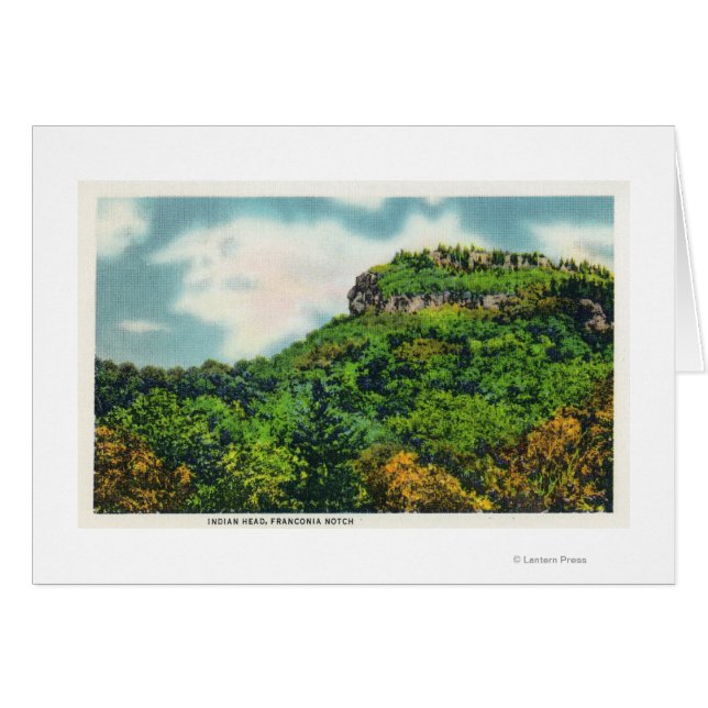 Franconia Notch Staat Park View of Indian Head (Vorderseite (Horizontal))