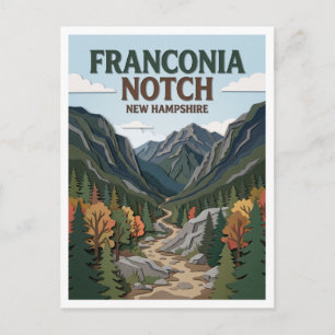 Franconia Notch State Park Lincoln New Hampshire Postkarte
