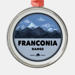 Franconia Range New Hampshire Camping Ornament Aus Metall