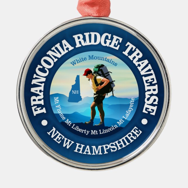Franconia Ridge Traverse (C) Ornament Aus Metall (Vorne)