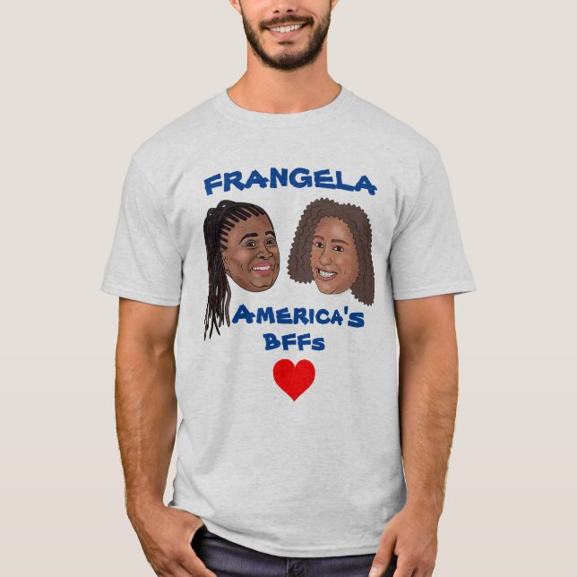 Frangela Cartoon Head T - Shirt (Vorderseite)
