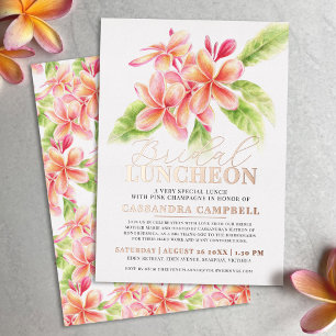 Frangipani Aquarell Folieneinladung