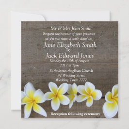 Frangipani Beach Hochzeit individuelle Einladungen