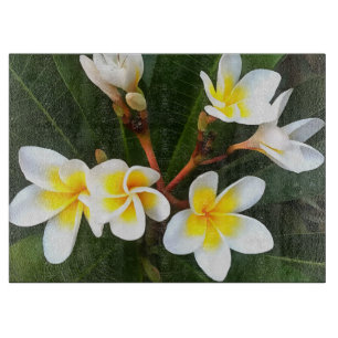 Frangipani Blossom Cluster Artistic Style Schneidebrett