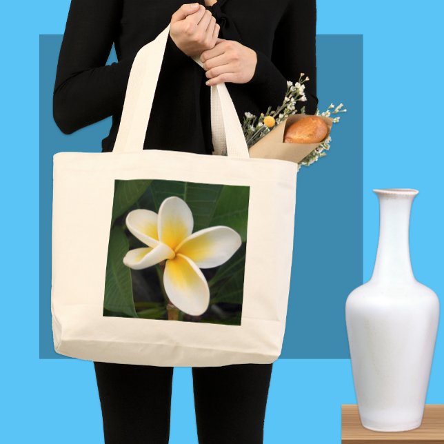Frangipani Blume Bag Jumbo Stoffbeutel (Von Creator hochgeladen)