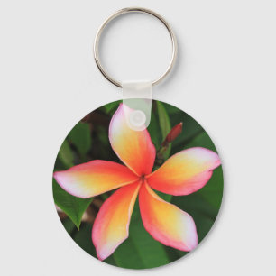 Frangipani Blume Schlüsselanhänger