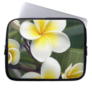 Frangipani-Blüte Cookinseln Laptopschutzhülle