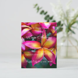 Frangipani Brautparty Einladung