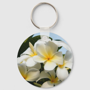 Frangipani-Glück Schlüsselanhänger