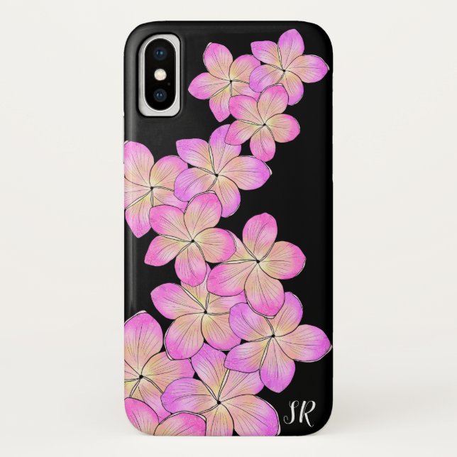 Frangipani Personalisiert Case-Mate iPhone Hülle (Rückseite)