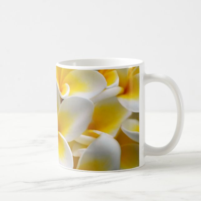 Frangipani Plumeria Blume Foto Kaffeetasse (Rechts)