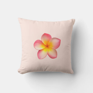 Frangipani Plumeria-Blüte auf leichtem nebeligem R Kissen