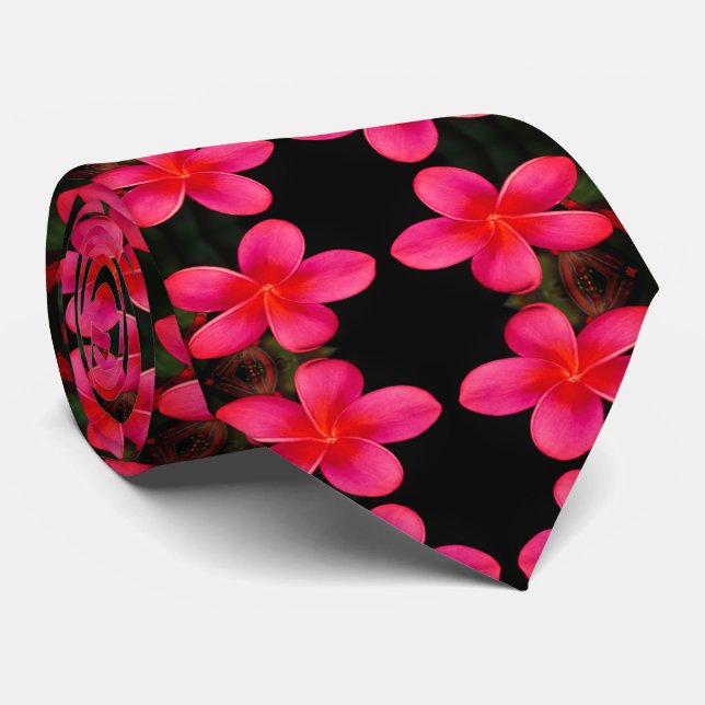Frangipani Plumeria Krawatte (Gerollt)