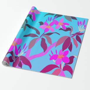 Frangipani-Wrapping Geschenkpapier