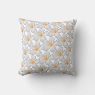 Frangipanipflanzen Plumeria Blumen Wurf Kissen
