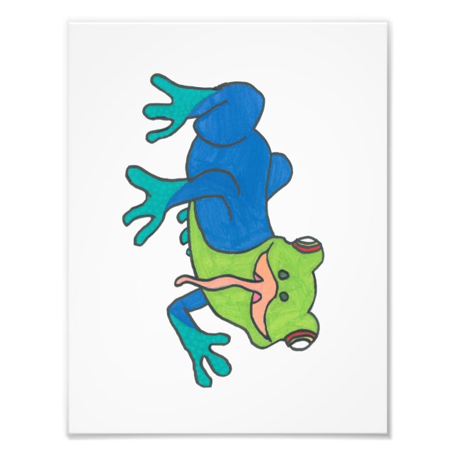 Frank der Froschdruck Fotodruck (Vorne)
