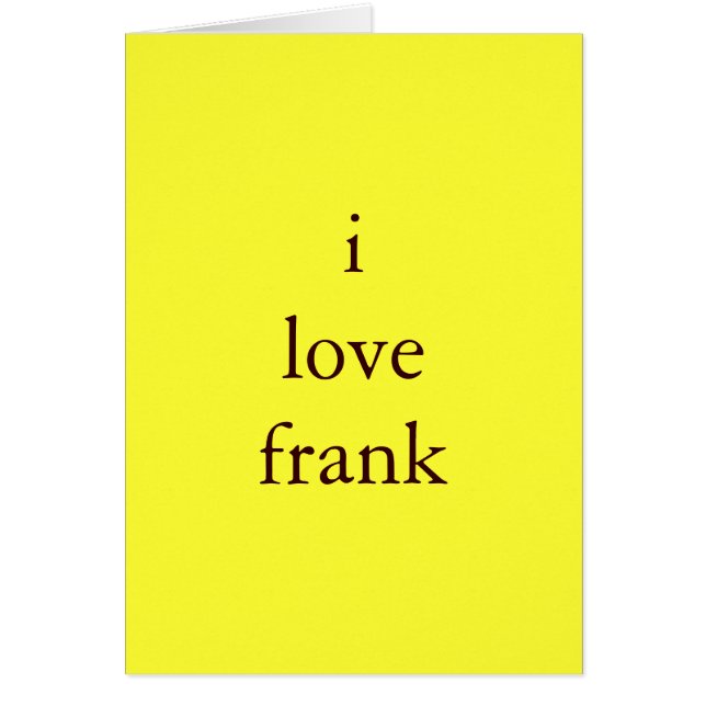 Frank der Liebe I (Vorne)