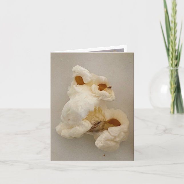 Frank Der Popcorn 🍿 mit großer Nase Dankeskarte (Vorderseite)