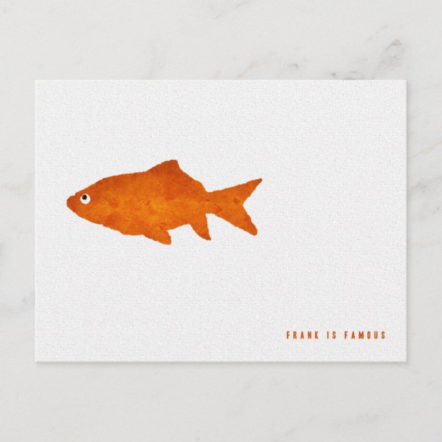 Frank ist berühmt postkarte (Vorderseite)