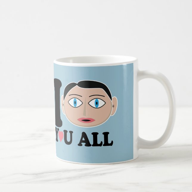 Frank-Lieben Sie alle Kaffeetasse (Rechts)