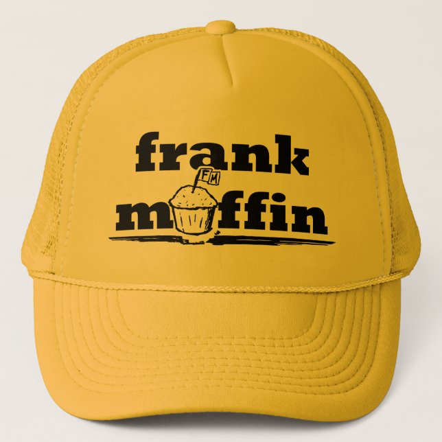 Frank-Muffin-Logo-Fernlastfahrer-Hut Truckerkappe (Vorderseite)